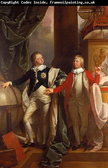 Benjamin West Prince Edward and William IV of the United Kingdom